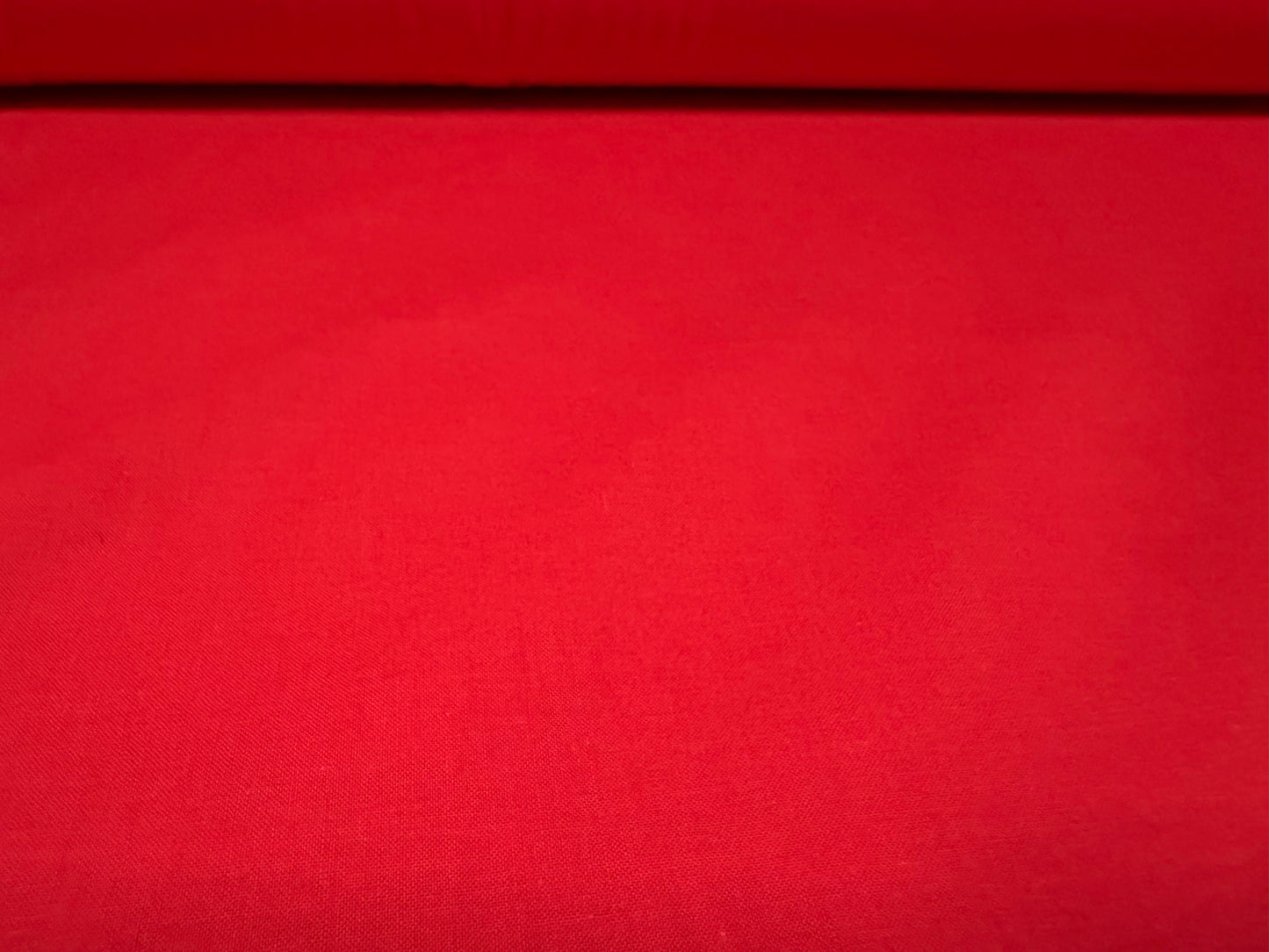 Cotton plain weave fabric, per metre - red
