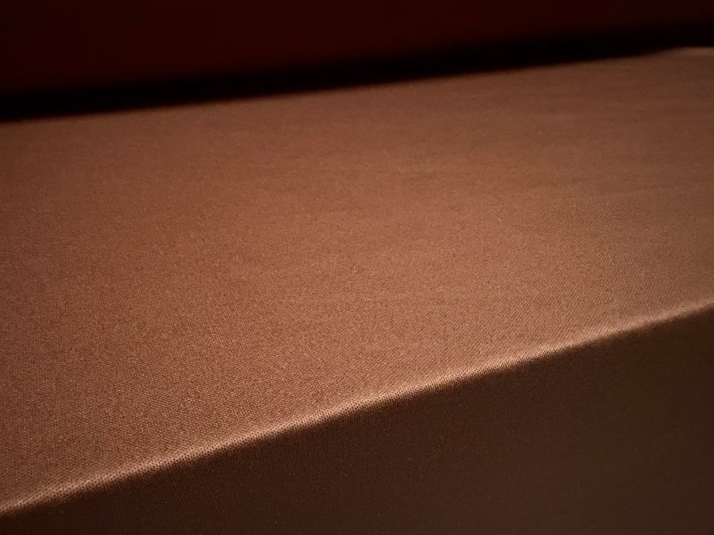 Single jersey fashion fabric, per metre - plain - russet brown