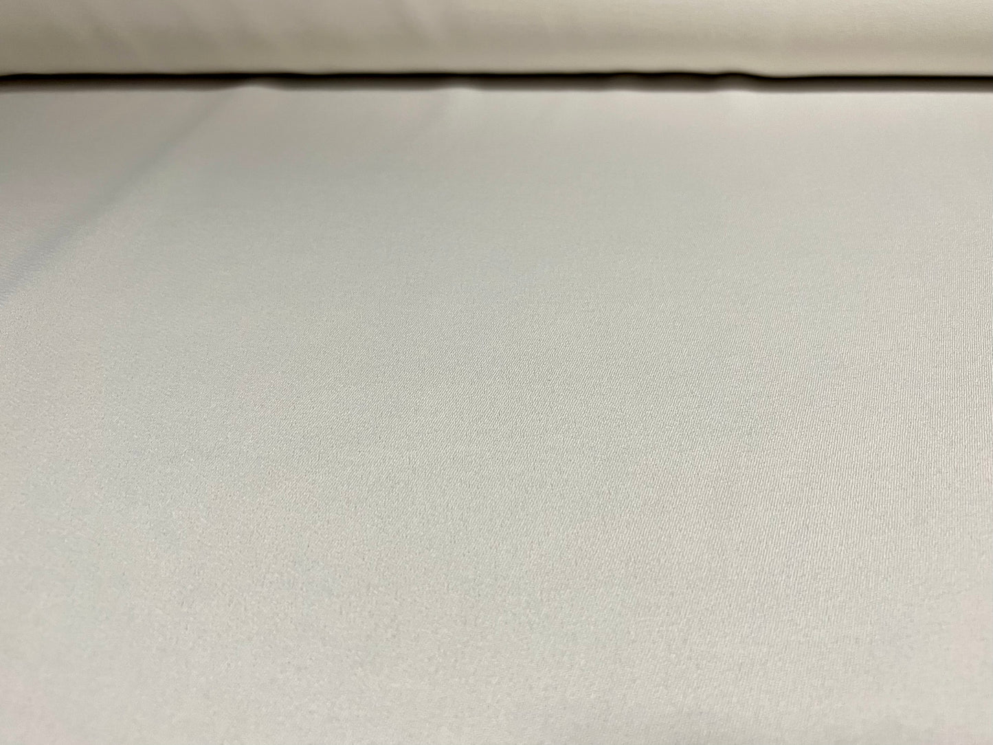 Sateen back crepe woven dress fabric, per metre - plain - ivory