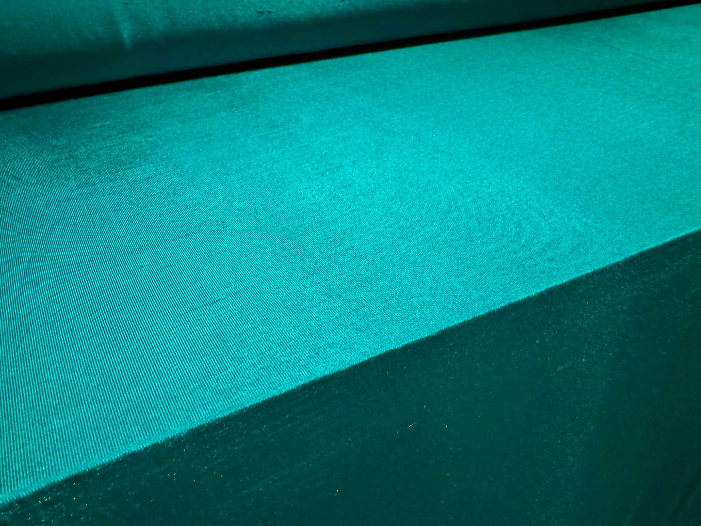 Disco shimmer stretch spandex jersey fabric, per metre - plain - jade green