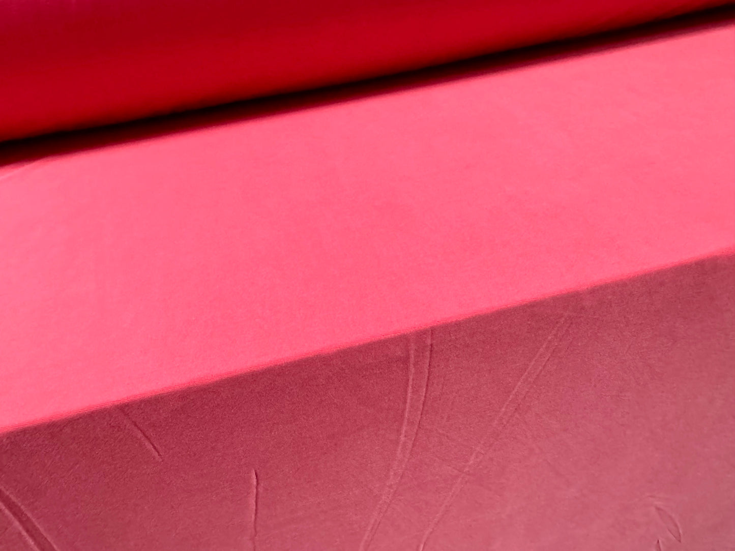 Soft touch spandex stretch jersey dress fabric, per metre - plain - hot pink