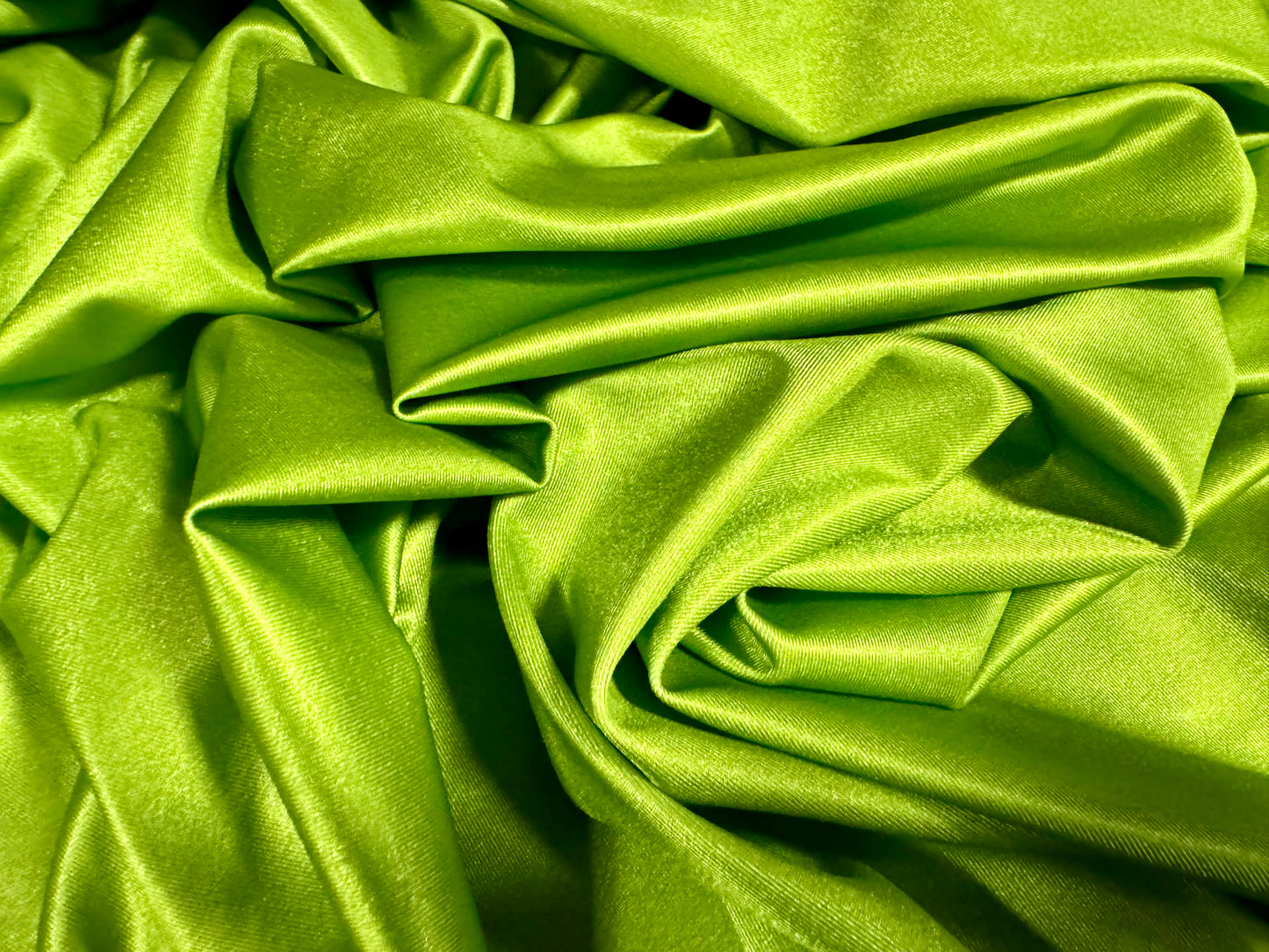 Swimwear stretch spandex jersey fabric, per metre - plain - apple green