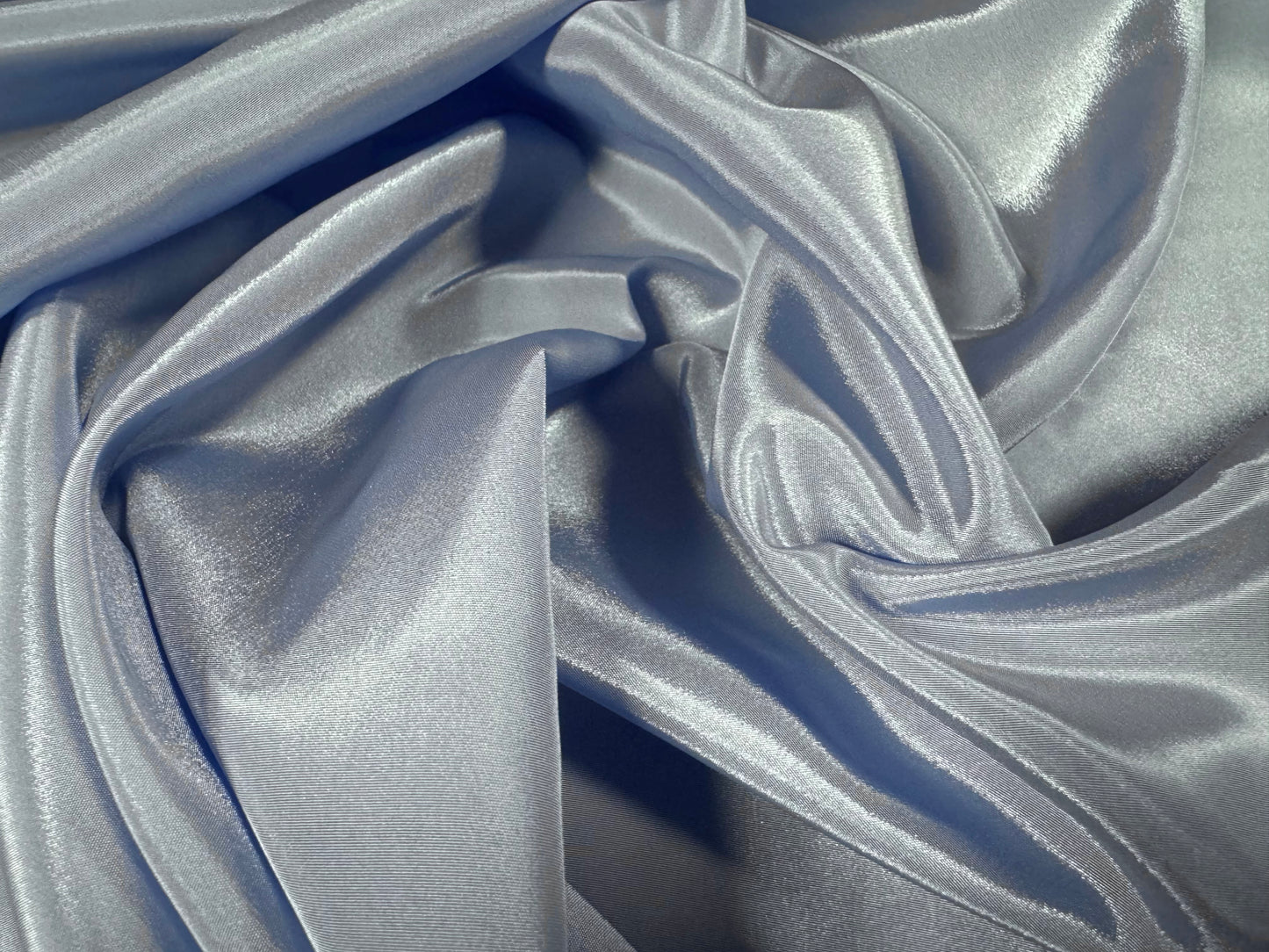 Crepe de chine woven dress fabric, per metre - plain - pale blue