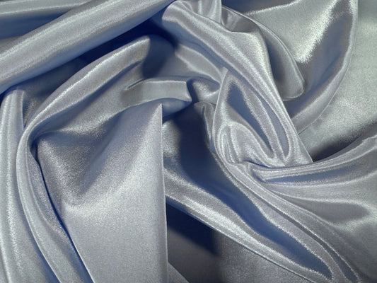 Crepe de chine woven dress fabric, per metre - plain - pale blue