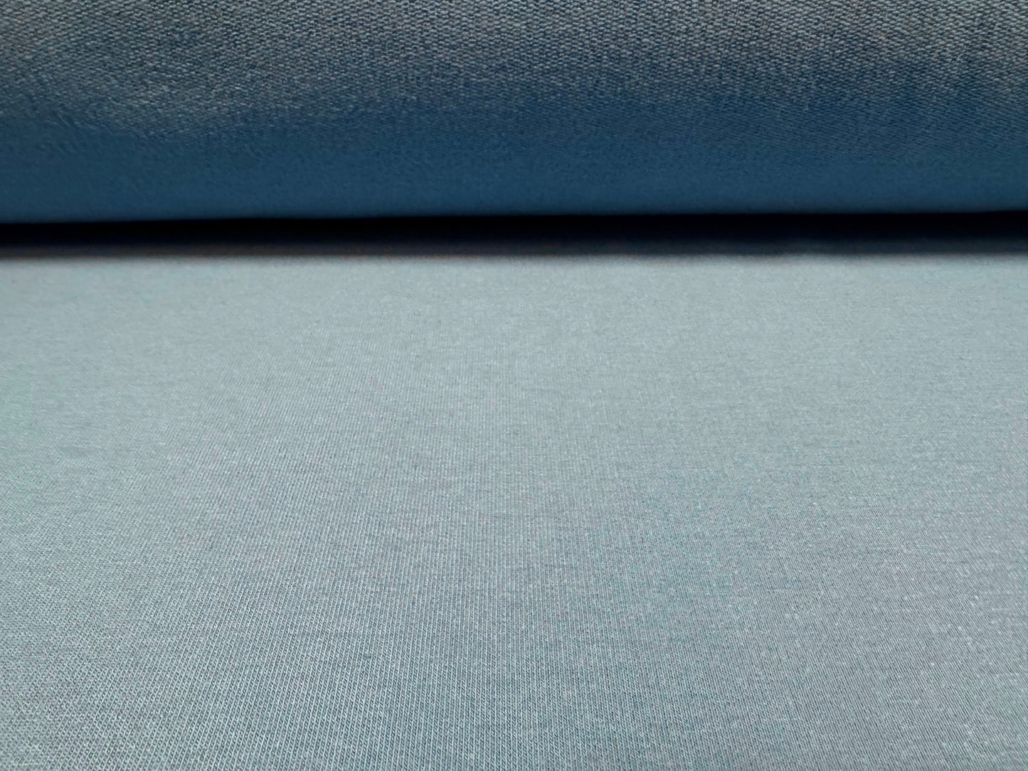 French Terry loopback sweatshirt fabric, per metre - plain - powder blue