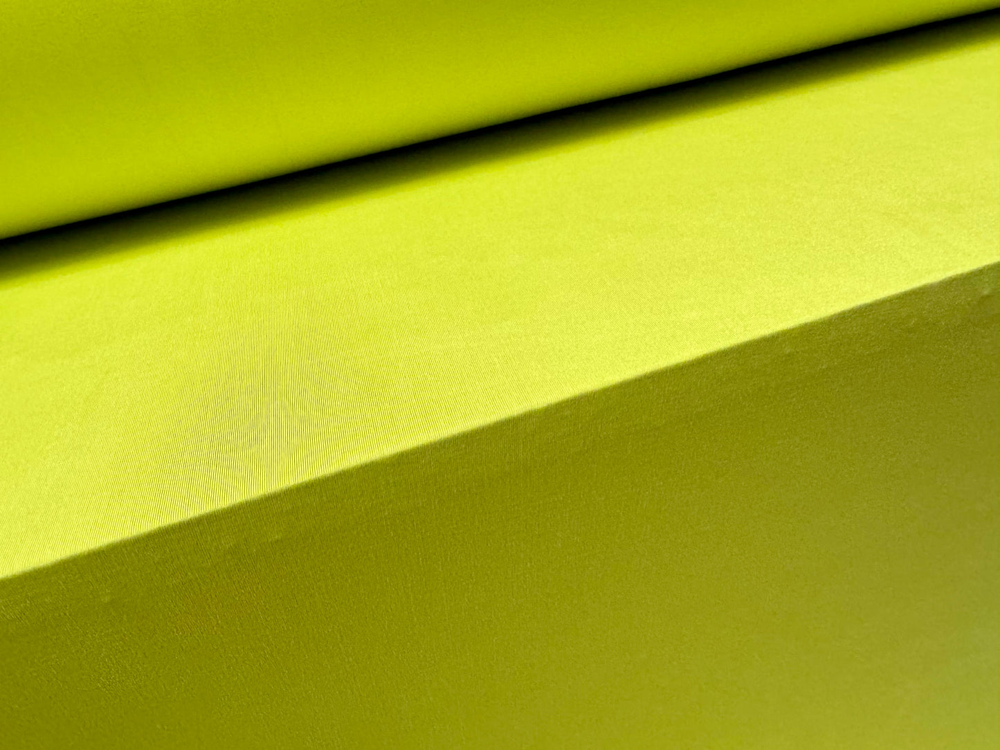 Soft touch spandex stretch jersey dress fabric, per metre - plain - lime