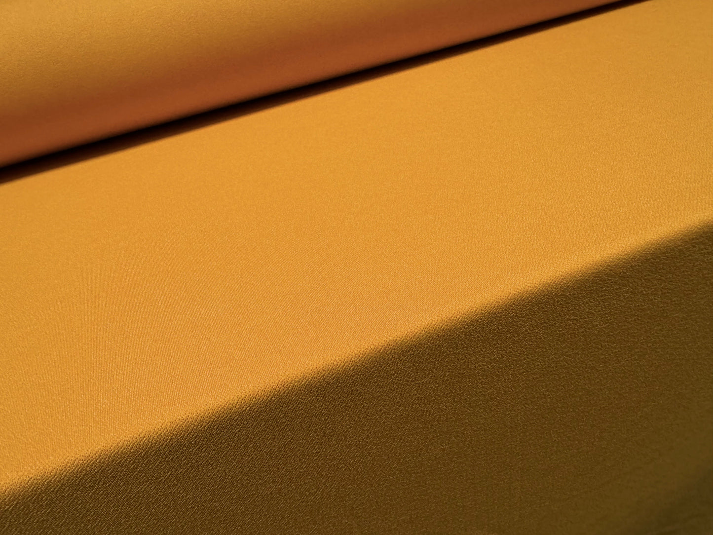 Scuba crepe stretch spandex double jersey fabric, per metre - plain - turmeric