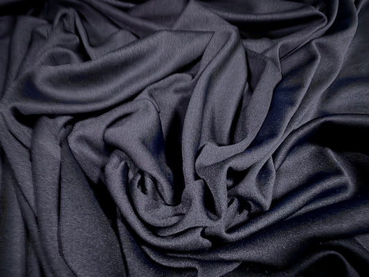Single jersey fashion fabric, per metre - plain - navy blue
