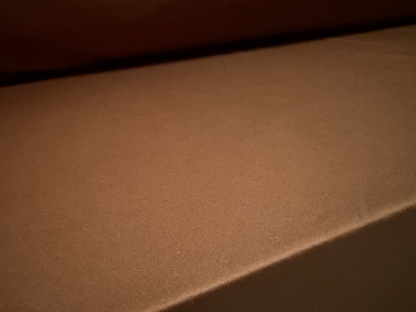 Single jersey fashion fabric, per metre - plain - chocolate brown