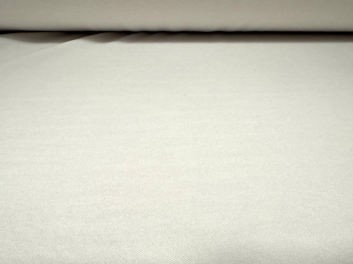 Double jersey fabric, per metre - plain - white