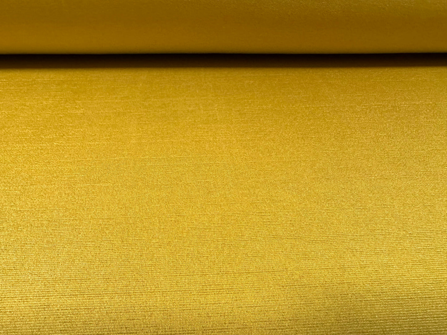 Finely textured stretch spandex single jersey fabric, per metre - plain - mustard