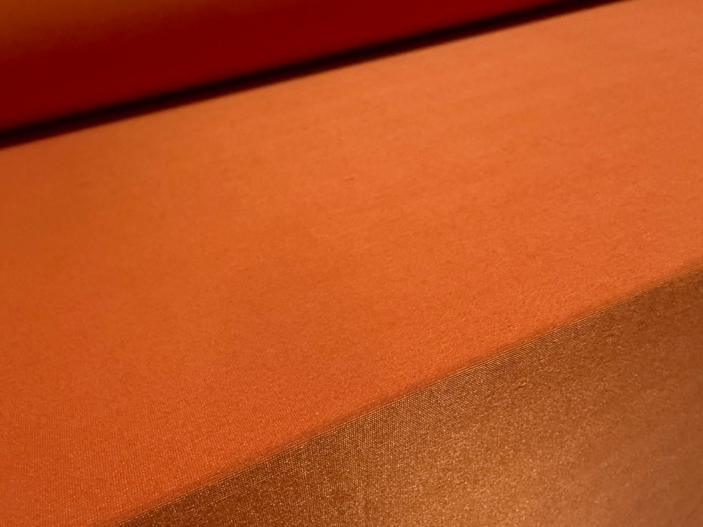 Stretch spandex single Jersey fabric, per metre - plain - burnt orange