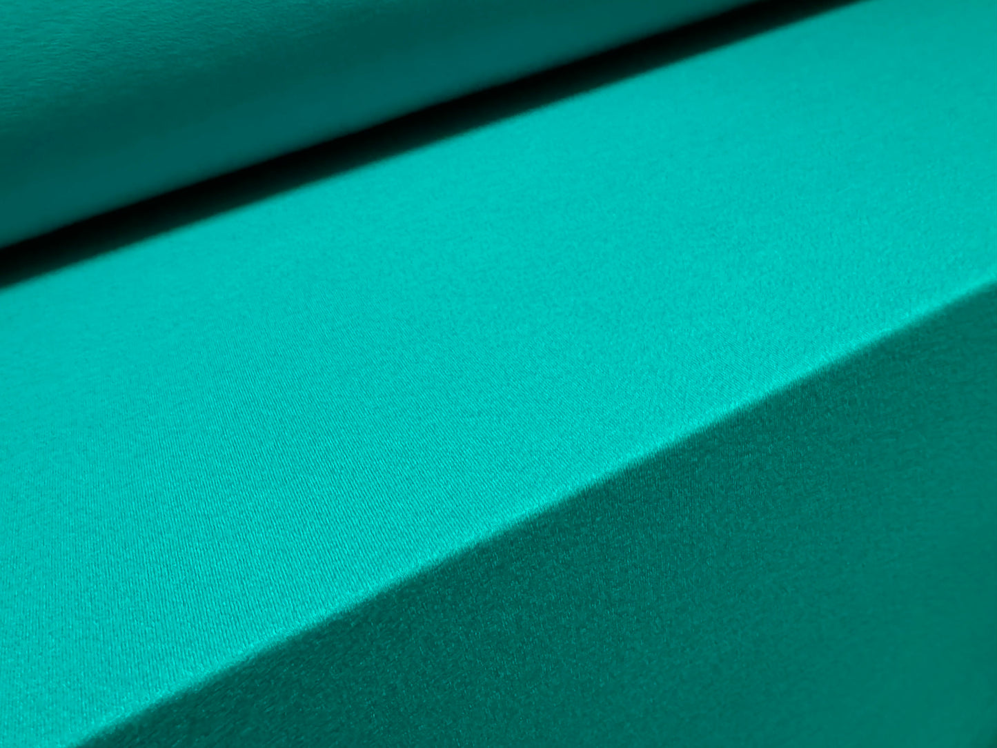 Viscose spandex stretch crepe jersey fabric, per metre - plain - Caribbean turquoise