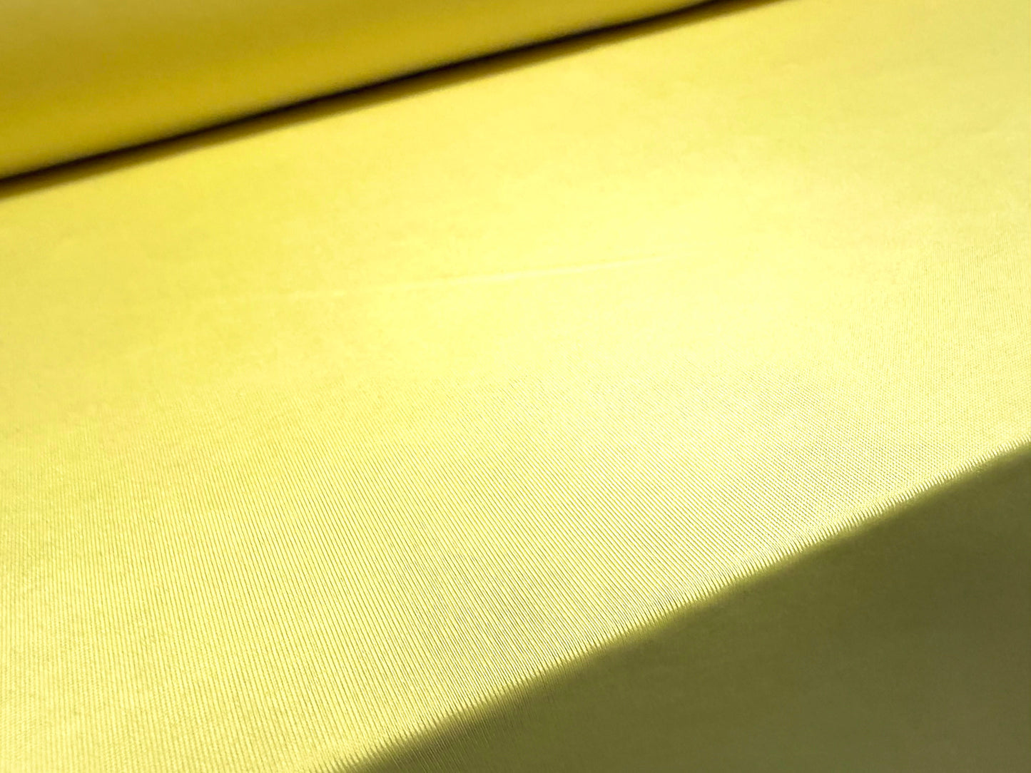Soft touch spandex stretch jersey fabric, per metre - plain - sunshine yellow