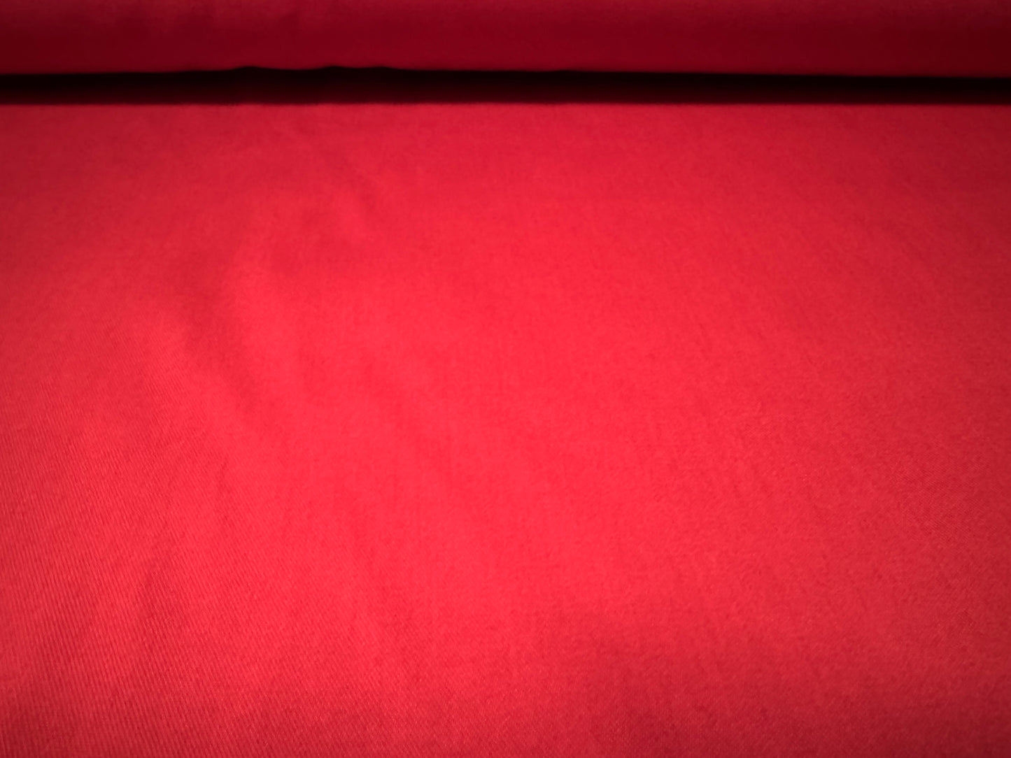 Plain weave twill trouser weight fabric, per metre - red