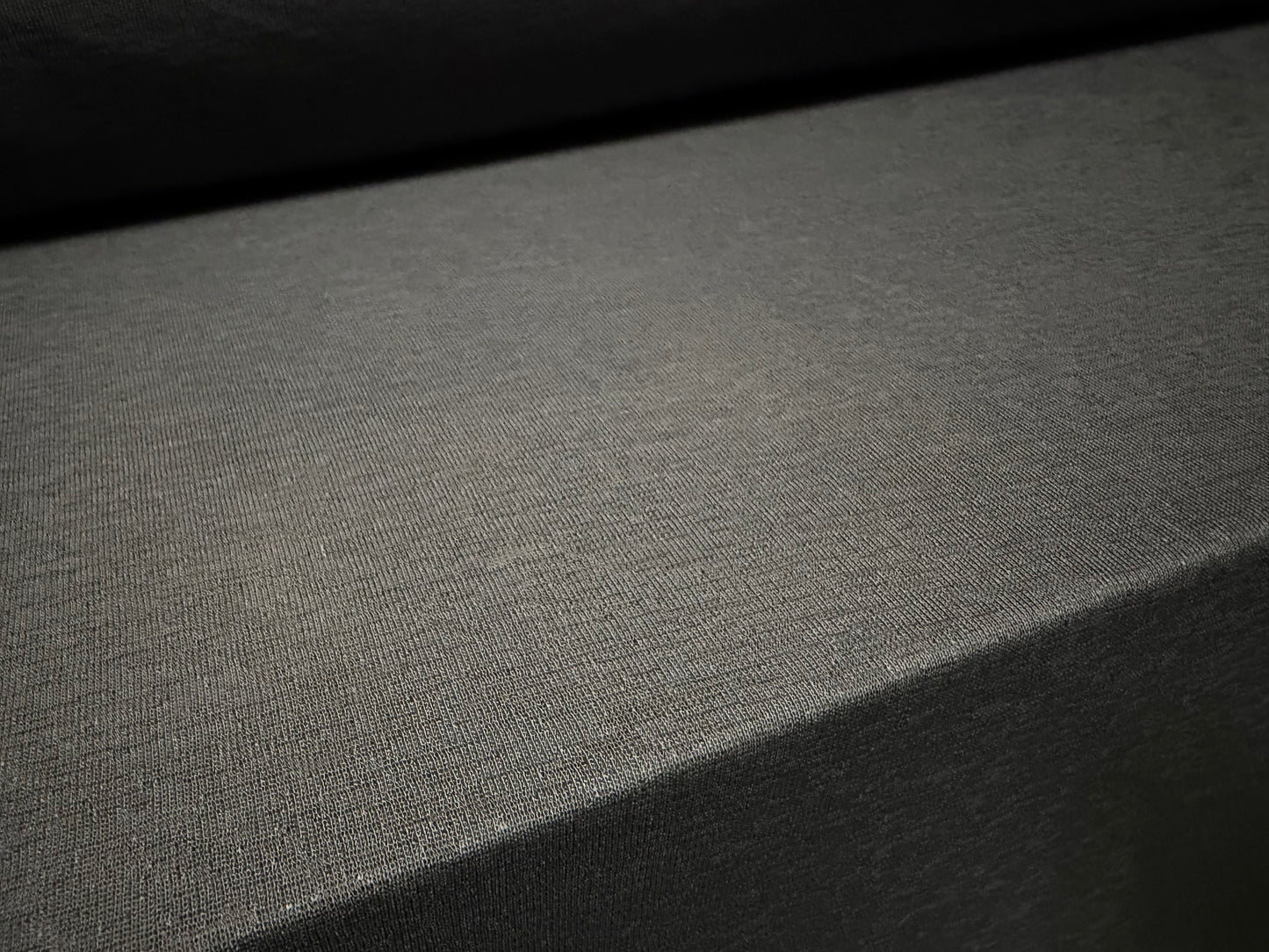 Thick & thin stretch spandex single jersey fashion fabric, per metre - plain - grey