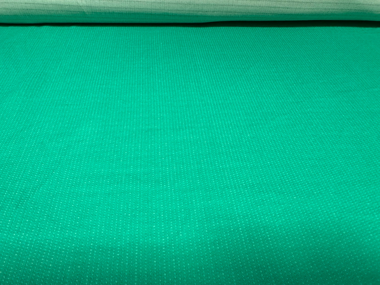 Double jersey knit fabric, per metre - plain - jade green