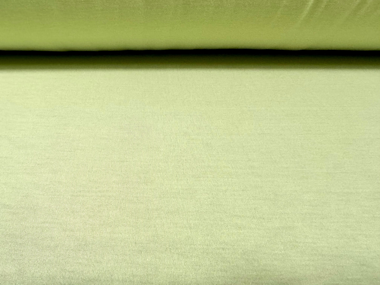 Viscose spandex stretch single jersey fabric, per metre - plain - light green