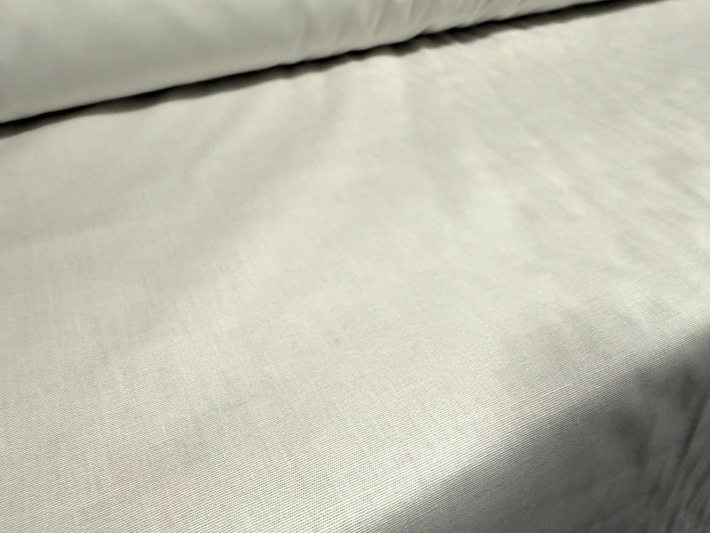 Stretch cotton poplin woven blouse shirt dress fabric, per metre - plain - white