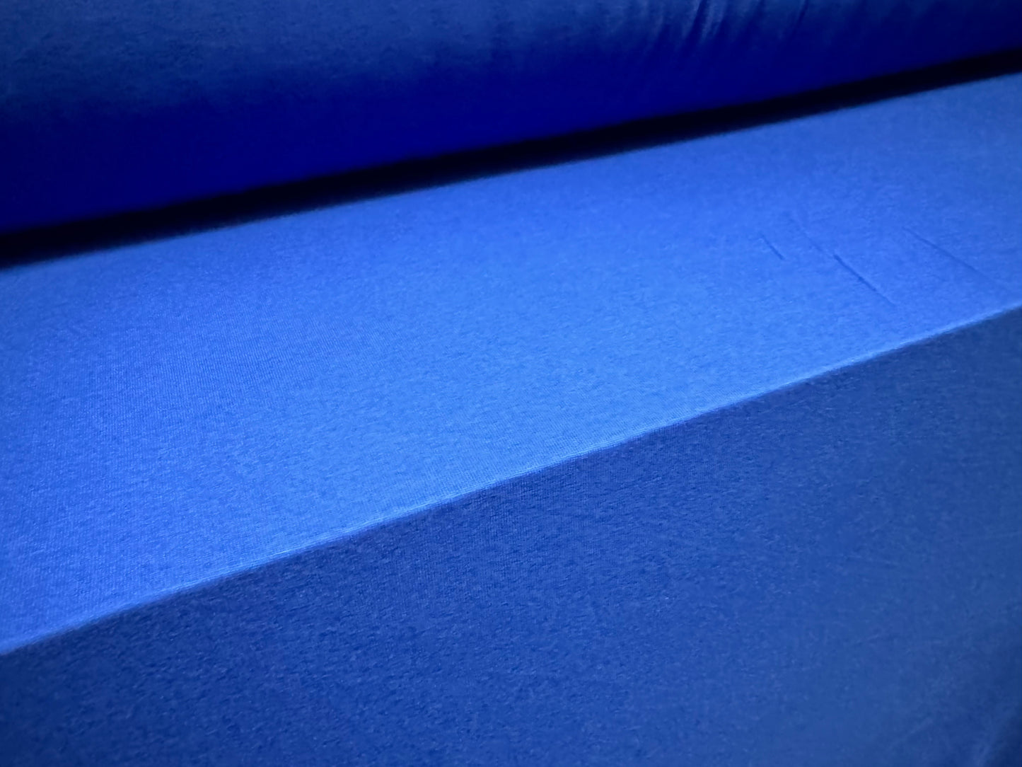 Viscose spandex stretch single jersey fabric, per metre - plain - cobalt blue