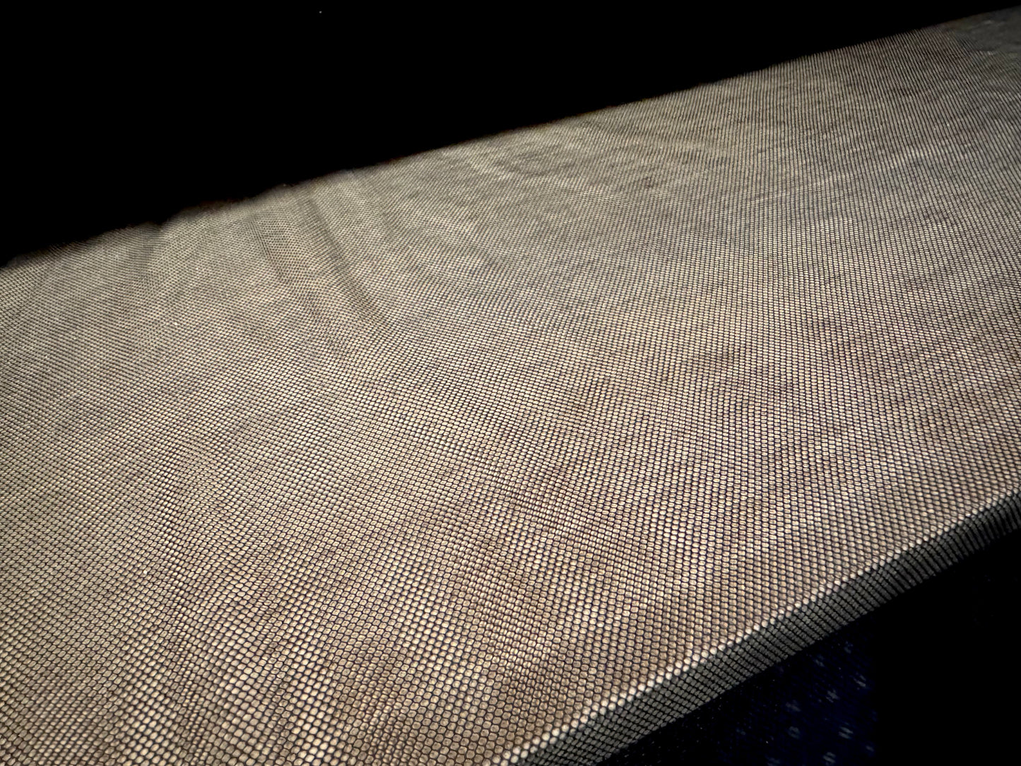 Super fine lightweight mesh net fabric, per metre - plain - black