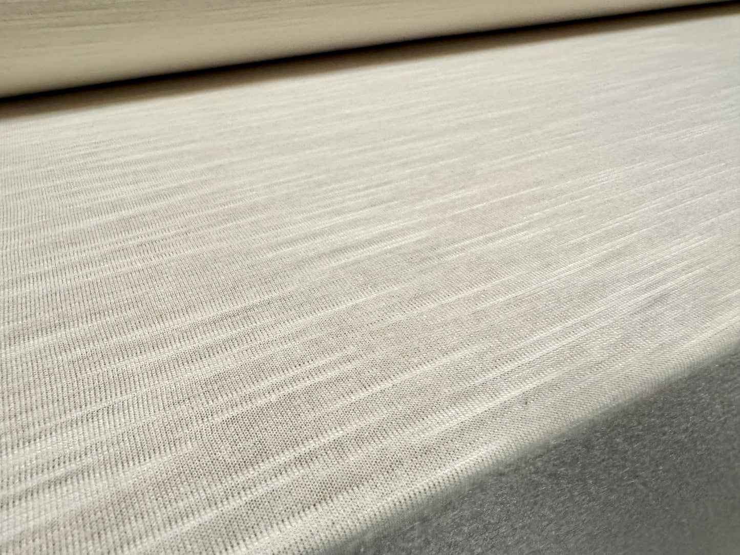 Soft handle single jersey fashion fabric, per metre - slub - cream