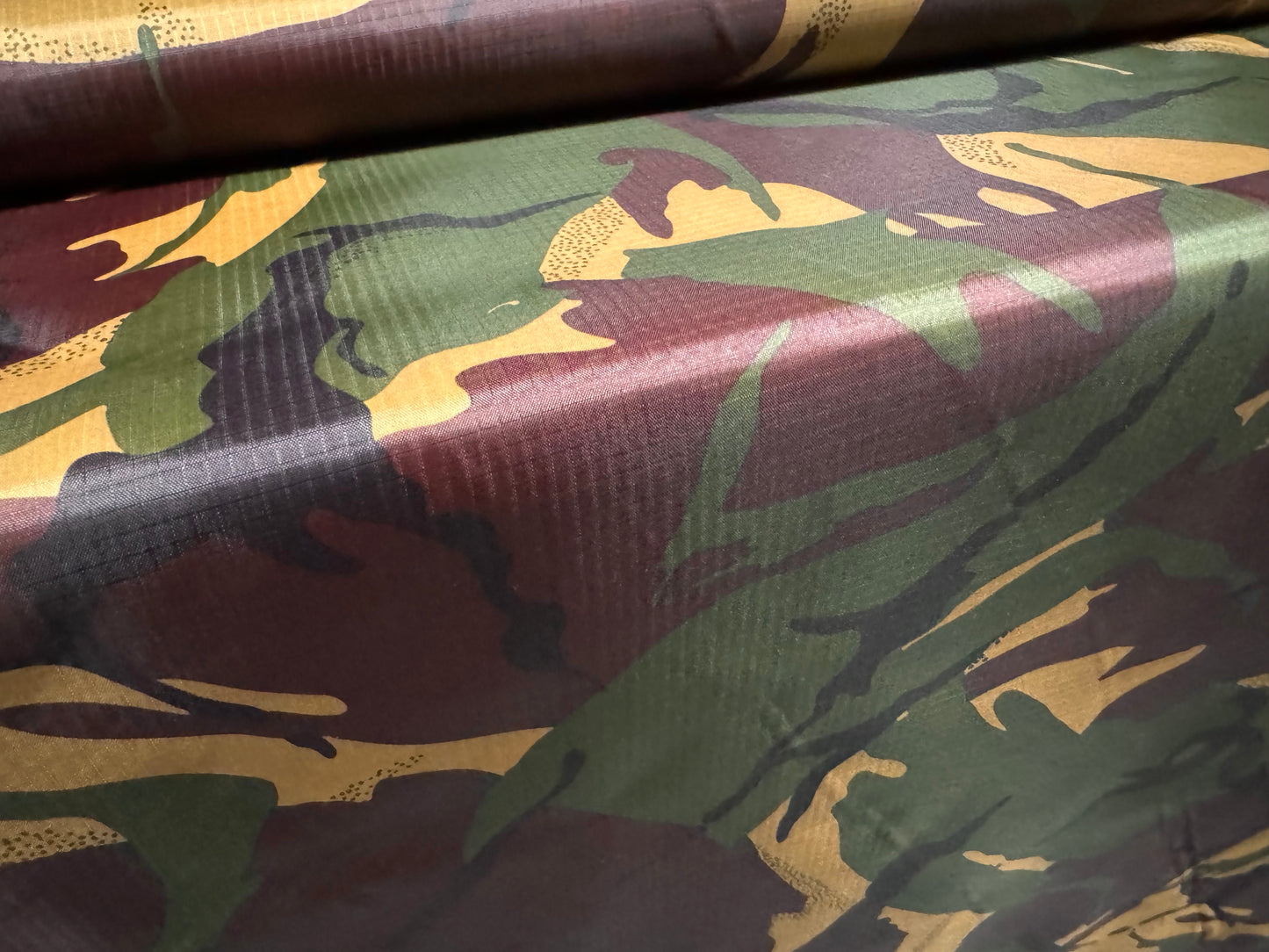 Rip stop nylon fabric, per metre - army camouflage print