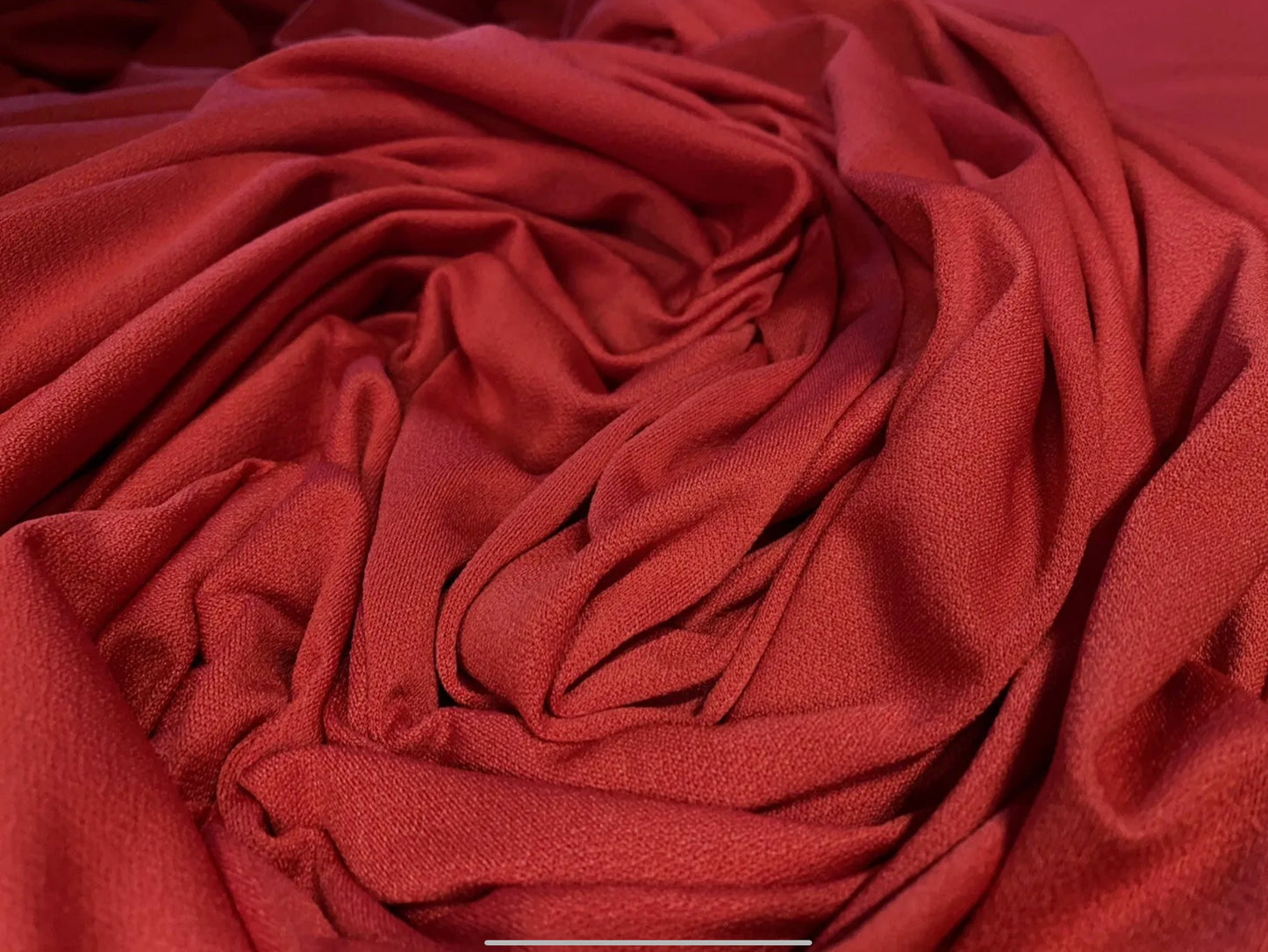 Stretch Spandex crepe single jersey fabric, per metre - plain - red