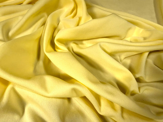 Single jersey fashion fabric, per metre - plain - lemon
