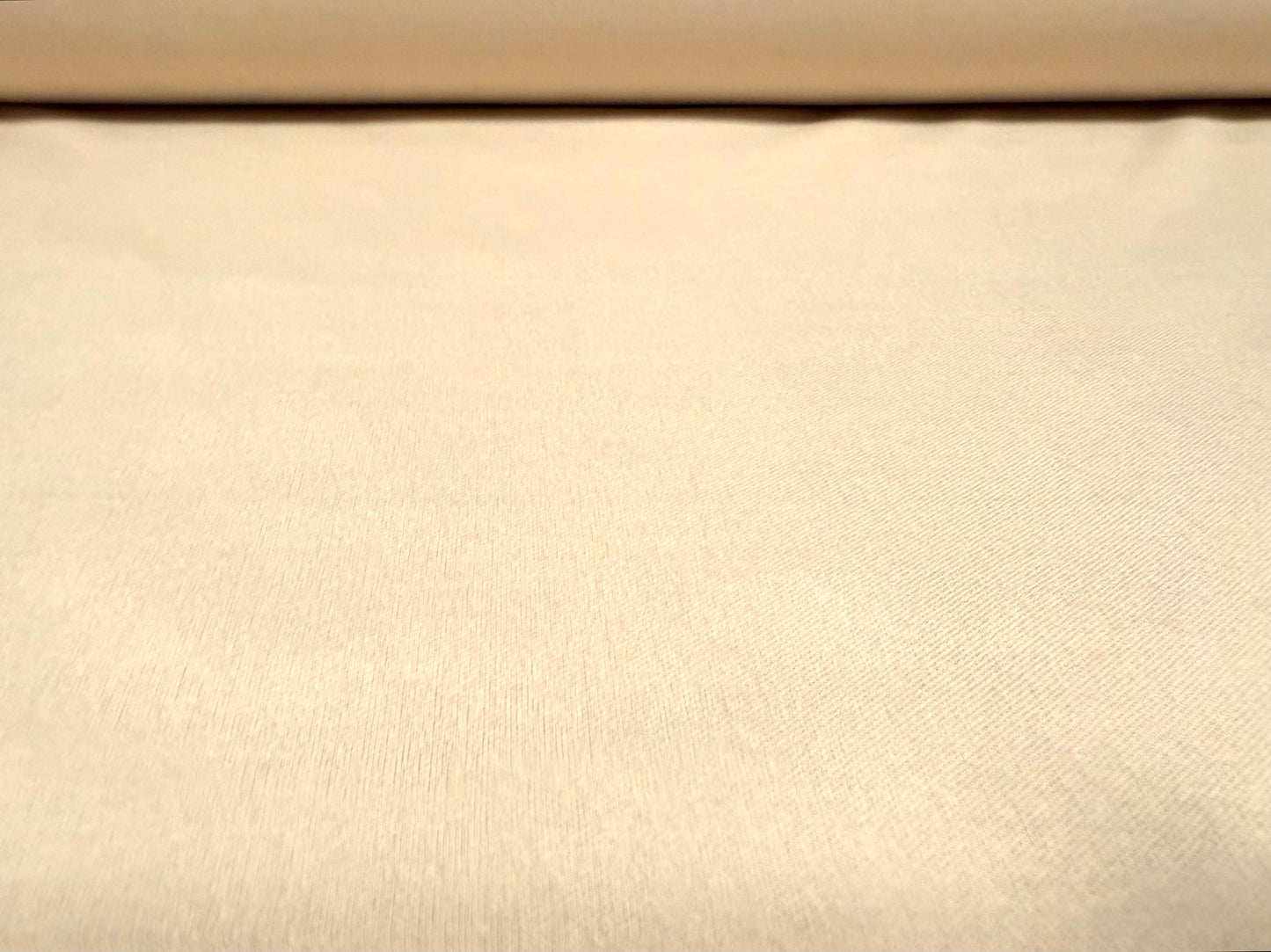 Single jersey fashion fabric, per metre - plain - clotted cream