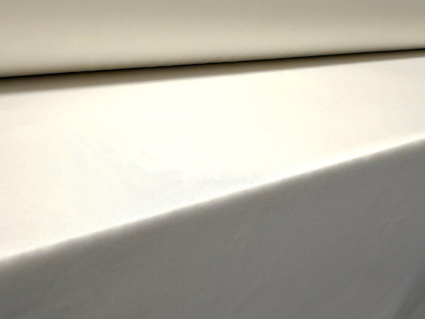 Scuba stretch spandex double jersey fabric, per metre - plain - white