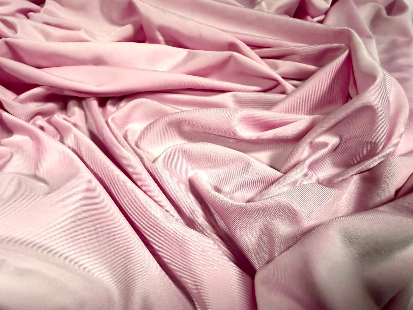 Soft touch spandex stretch jersey fabric, per metre - plain - pink