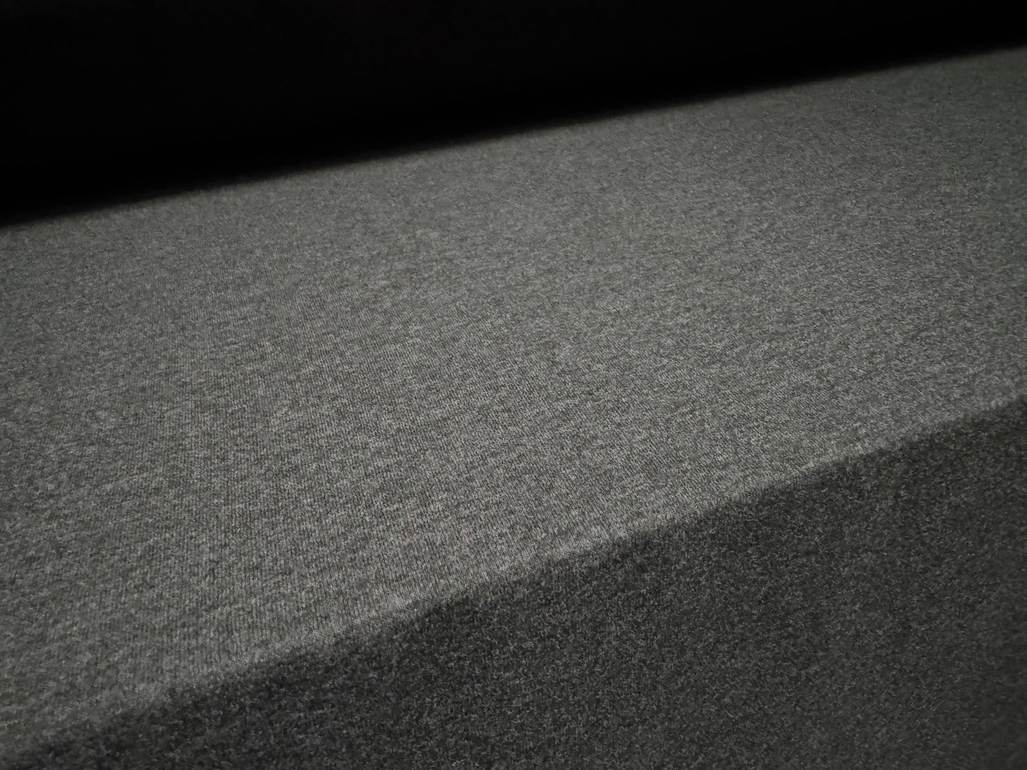 Super stretch spandex single jersey fabric, per metre - plain - charcoal grey