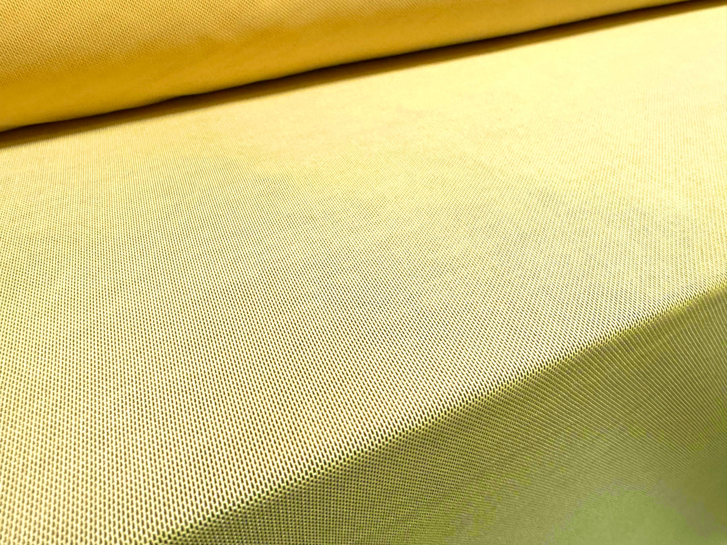 Power mesh net stretch spandex fabric, per metre - plain - yellow