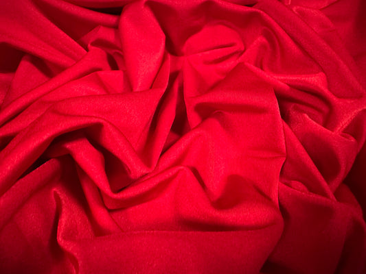 Swimwear stretch spandex jersey fabric, per metre - plain - bright red