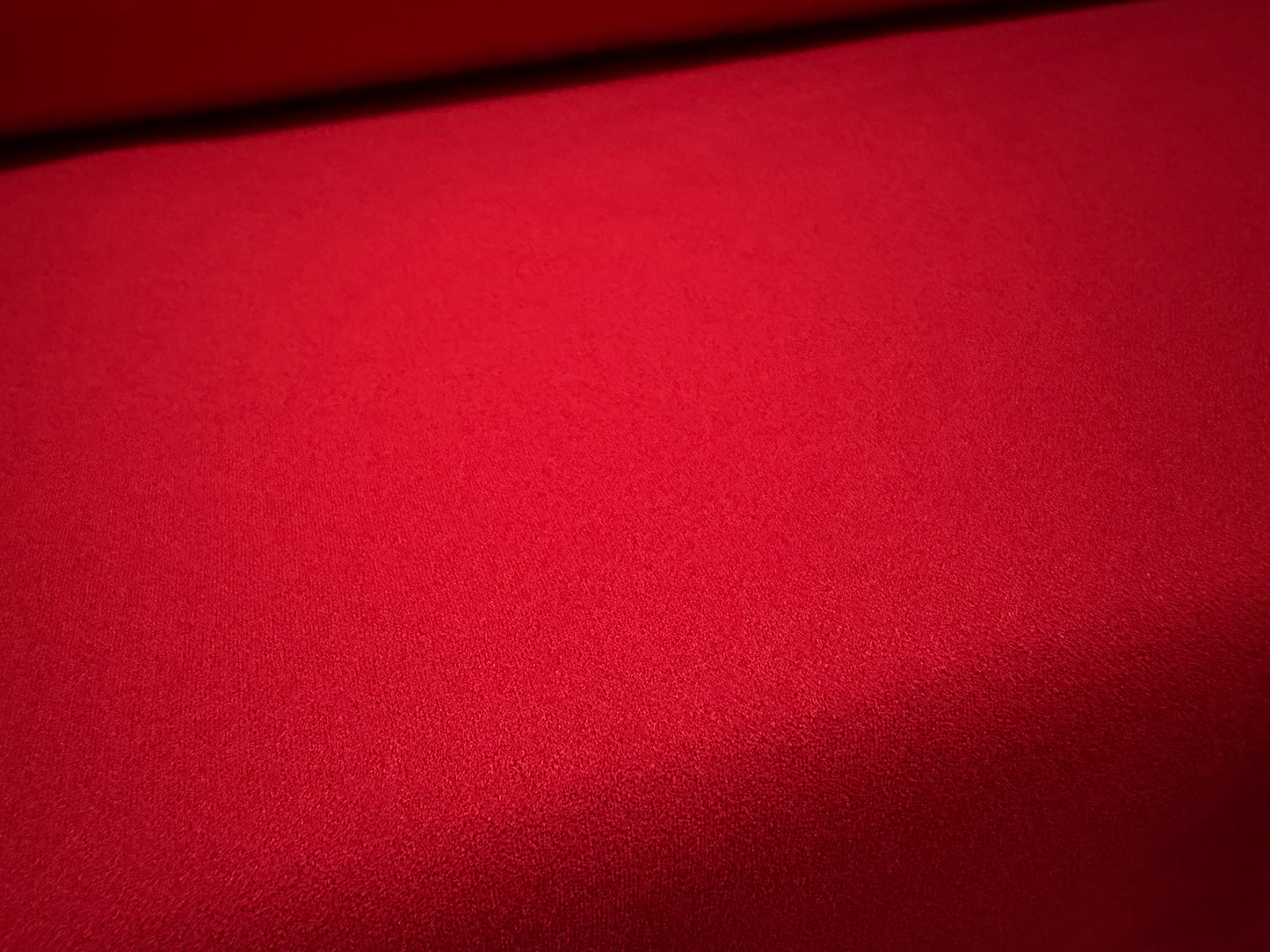 Sandwich scuba crepe spandex double jersey fabric, per metre - plain - red