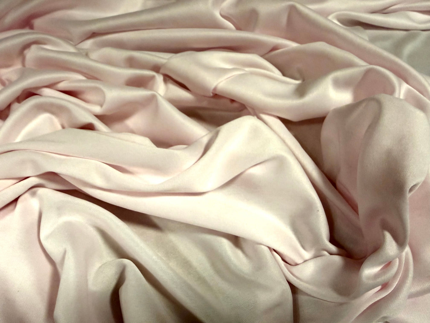 Single jersey fashion fabric, per metre - plain - pastel blush