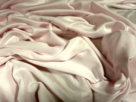 Single jersey fashion fabric, per metre - plain - pastel blush