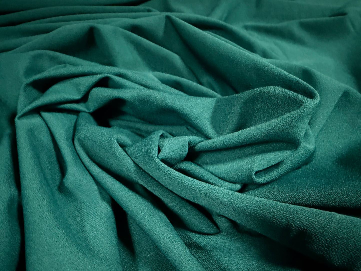 Spandex crepe stretch jersey fabric - per metre - plain - Empress Teal