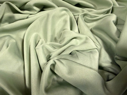 Single Jersey fashion fabric, per metre - plain - pastel sage