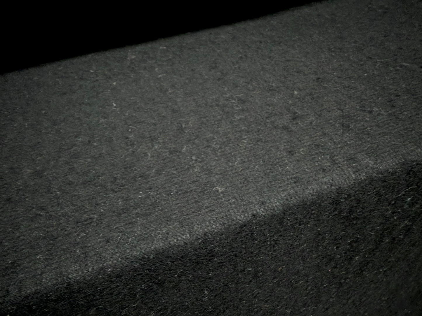 Wool bouclé fabric, per metre - plain - black