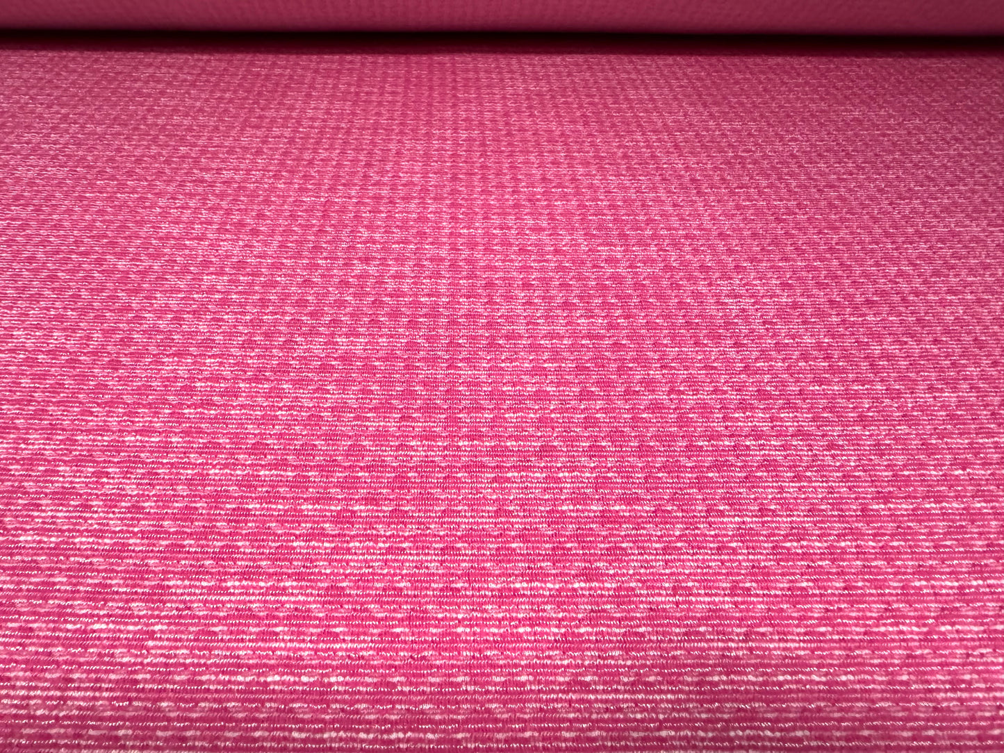 Soft stretch double jersey knit fabric, per metre - jacquard - pink on pink