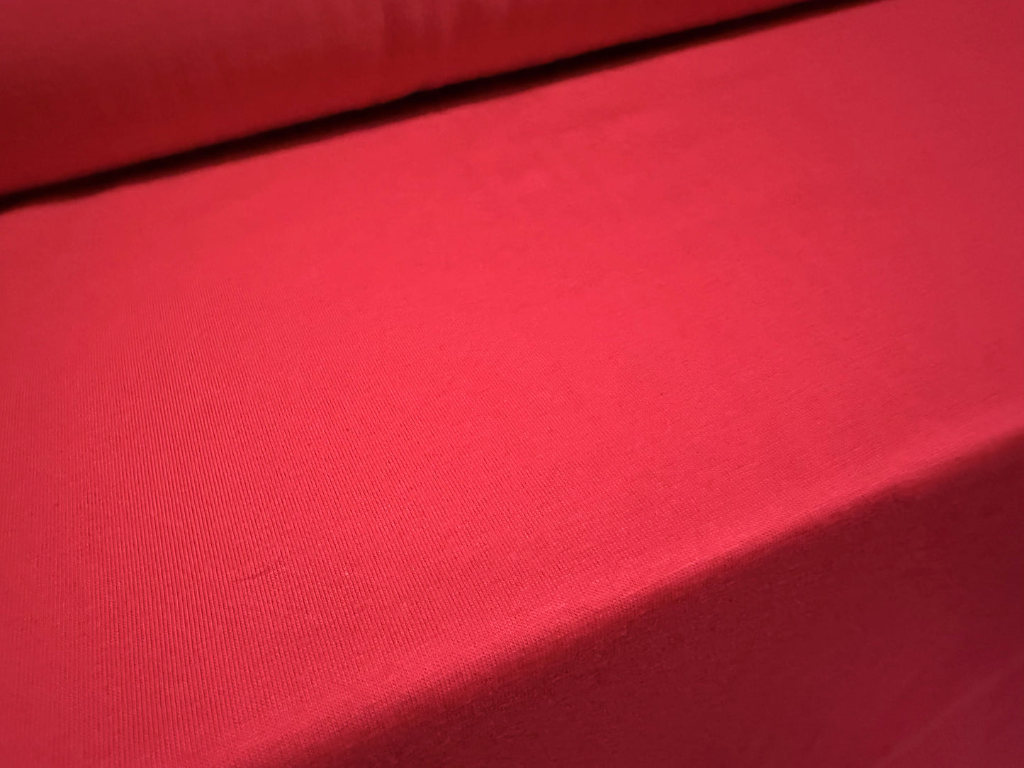 Viscose spandex stretch single jersey fabric, per metre - plain - raspberry