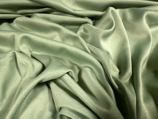 Single Jersey fashion fabric, per metre - plain - sage green