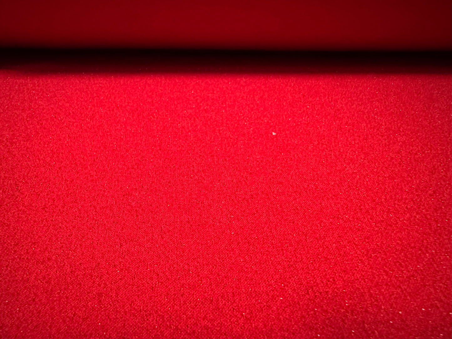 Metallic Valentino crepe stretch spandex jersey fabric - per metre - lurex sparkle - red
