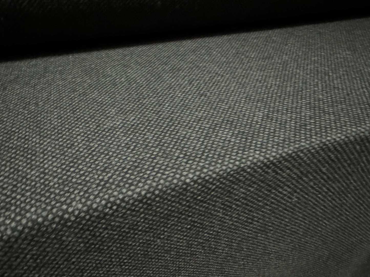 Soft Wool tweed woven fabric, per metre - grey