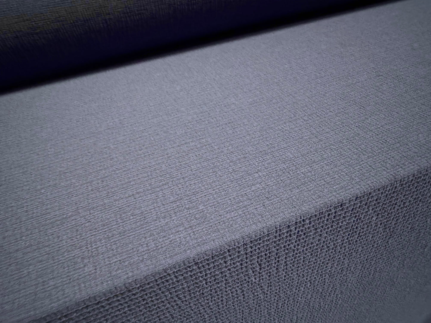 Vienna crepe dress fabric with spandex, per metre - plain - blueberry
