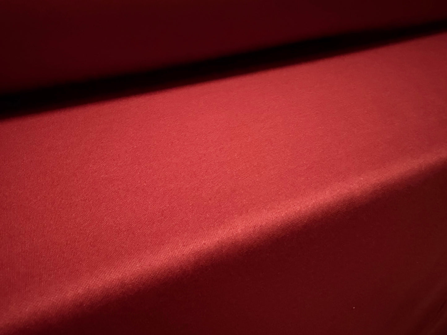Scuba stretch double jersey fabric, per metre - plain - brick red