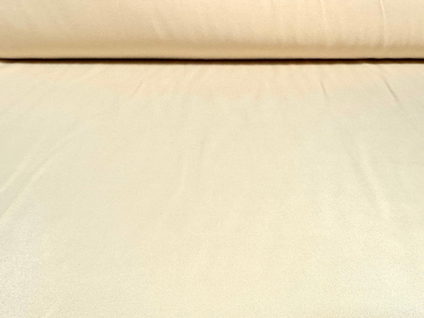 Stretch charmeuse satin dress fabric, per metre - plain - oyster