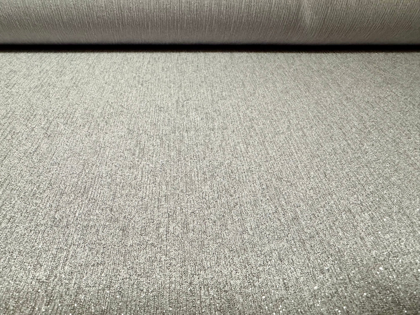Metallic treebark jacquard stretch jersey fabric, per metre - silver grey